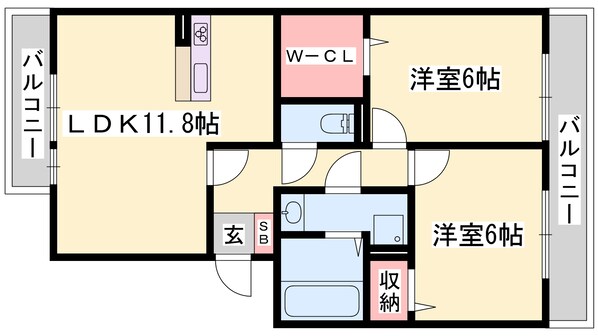 竜野駅 徒歩9分 3階の物件間取画像